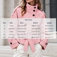 thumbnail image 3 of DPTALR Women's Gingham Stand Collar Double Breasted Belted Short Jacket Coat with Pockets,Size S-2XL, 3 of 9
