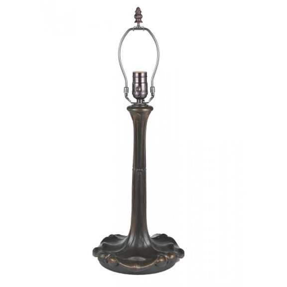 Meyda Tiffany 11838 Corona - One Light Table Lamp Base   Mahogany Bronze Finish