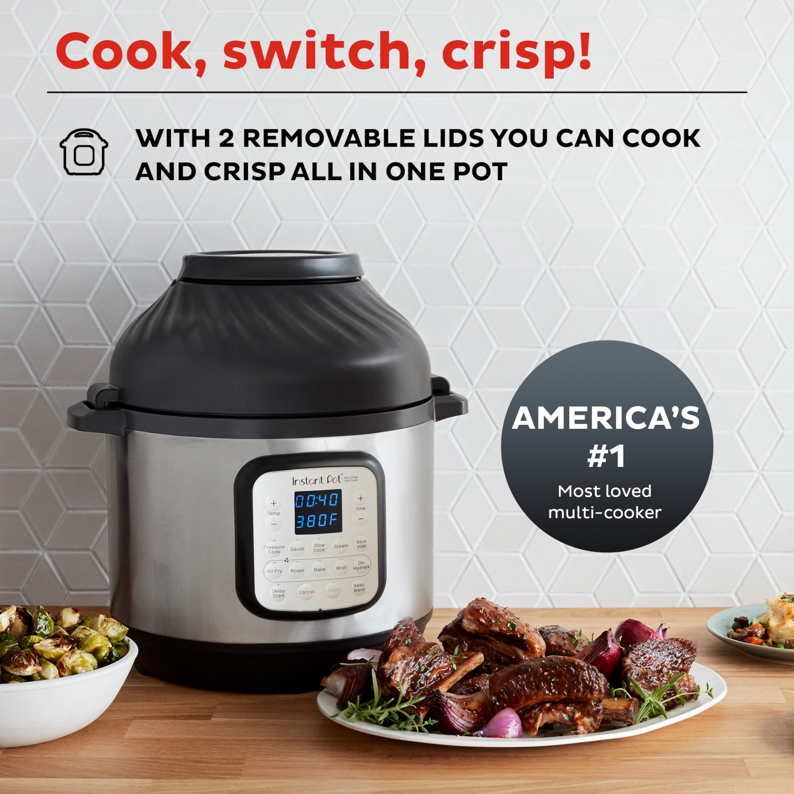 Instant Pot® Duo Multi Cooker - Silver/Black, 6 qt - Fred Meyer