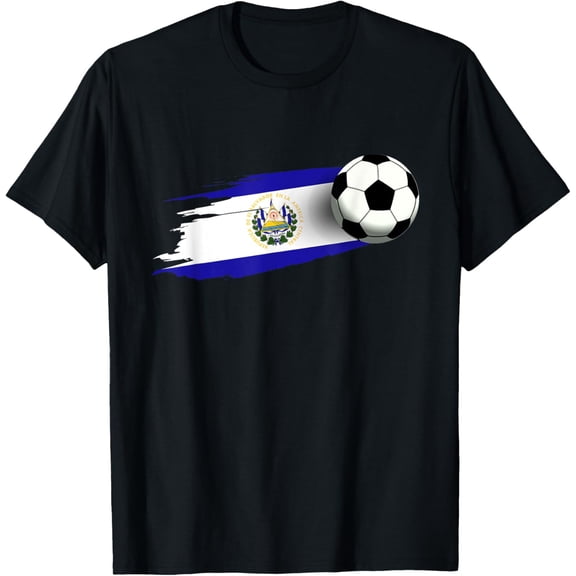Playful Comfort Tee - El Salvador Flag Jersey Salvadorean Soccer Team Salvadorean T-Shirt