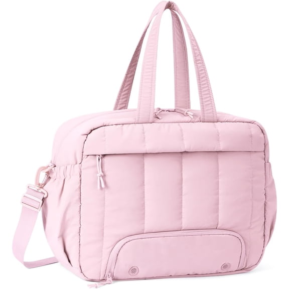 Small Gym Bag, Mini Gym Bag for Women with Yoga Mat Holder and Wet Compartment, Cute Small Yoga Mat Bag with Water Bottle Pocket for Workout Dance, Pink
