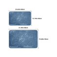 thumbnail image 2 of 1pc Modern Style Polyester Fiber Rectangular Leaf Patterned Carpet, Absorbent Floor Mat Suitable For Living Room Home Decor, 2 of 4