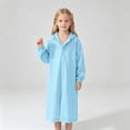 thumbnail image 3 of Bigetiay Girls Long Raincoat Outdoor Adventures Hooded Rainwear Travel Thick Full Shield Extended Length, Size 2-14 Years, 3 of 3