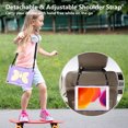 thumbnail image 6 of FJLBDE Case for iPad 9th 8th 7th Gen 10.2 inch 2021 2020 2019 with Butterfly Stand, Shockproof Protective Tablet Cover with Pencil Holder Shoulder Strap for Kids Girls, Beige Purple, 6 of 7