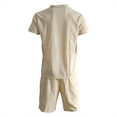 thumbnail image 5 of Summer Stamzod Men Tracksuit 2 Piece Short Sleeve Button Up Shirts Shorts Jogging Suits Oversize Causal Business Outfit Sets, 5 of 5