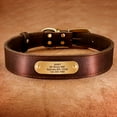 thumbnail image 5 of Didigo Soft Leather Personalized Dog Collar Pet Puppy Name Number ID Tag Engraved, 5 of 6