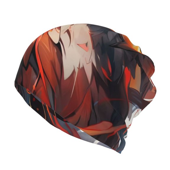 Rateoe Colorful Abstract Eagle Cotton Slouchy Beanie Hat for Men/Women,Lightweight Oversize Large Thin Skull Cap Night Sleeping Cap