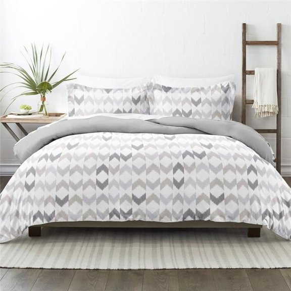 Home Collection Premium Ultra Soft Chevron Sleep Pattern Reversible Duvet Cover Set - 3 Piece Case of 12