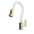 thumbnail image 1 of Digital Display Kitchen Faucet, Brushed 4 Functions Single Handle Pull Out Kitchen Sink Mixer Hot And Cold Water Taps ,Easy to Install, 1 of 7