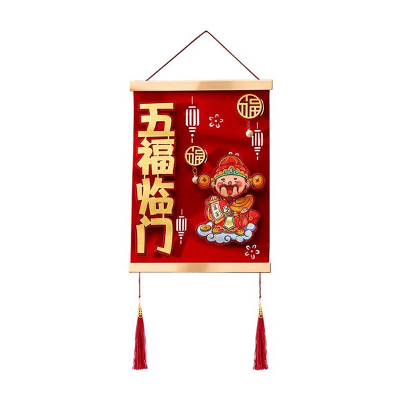 yuksok Chinese New Year Hanging Decorations 2025 Snake Bedroom Wall Caishen Pendant A