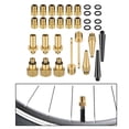 thumbnail image 3 of ziyahi BRASS ADAPTOR PRESTA for SCHRADER BICYCLE VALVE CONVERTER BIKE PUMP 15pcs 32 pcs, 3 of 6