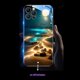 thumbnail image 3 of Botón de encendido y apagado, funda de Flash DE LUZ DE MONTAJE estético artístico para iPhone 14 15 Plus 13 12 11 Pro Max X XR XS, funda de cristal luminosa con paisaje, 3 of 4