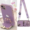 thumbnail image 2 of Funda de teléfono con correa para Xiaomi Redmi Note 12 12S Plus 11 11S 10 10S 9S 9 Pro Max 8 7, Hello Kitty, 2 of 5