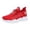 Red, variant on HTHLVMD Comfortable Summer Running Sneakers, Knit Chunky Sneakers for Women, Women's Breathable Walking Running Shoes Casual Lace Up Tennis Sneakers Non Slip Work Sport Athletic Shoes, White 5.5