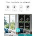 thumbnail image 5 of Black Christmas Window Privacy Film Stained Glass Window Film Decorative Windows Cover Static Windows Cling for Glass Door Snowflake Xmas Christmas Tree Stickers for Bathroom 29.5"x118", 5 of 7