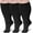 Black, variant on UZMOG 3 Pack Plus Size Compression Socks for Women & Men, Extra Wide Calf Knee High Stockings for Circulation Support