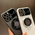 thumbnail image 3 of Elegant Magsafe-Compatible iPhone 14 Case: Wireless Charging Ready, Stand Holder, & Camera Protection (Black), 3 of 9