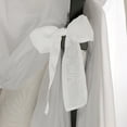 thumbnail image 4 of Bed Canopy White Sheer Panels, Complete 8 Piece Set with Tie Backs, Fits all Size Beds, 4 of 6