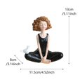 thumbnail image 3 of JJKBVCLO Statue de Yoga Fille Jardin Extérieur Résine Maison Bureau, 3 of 6