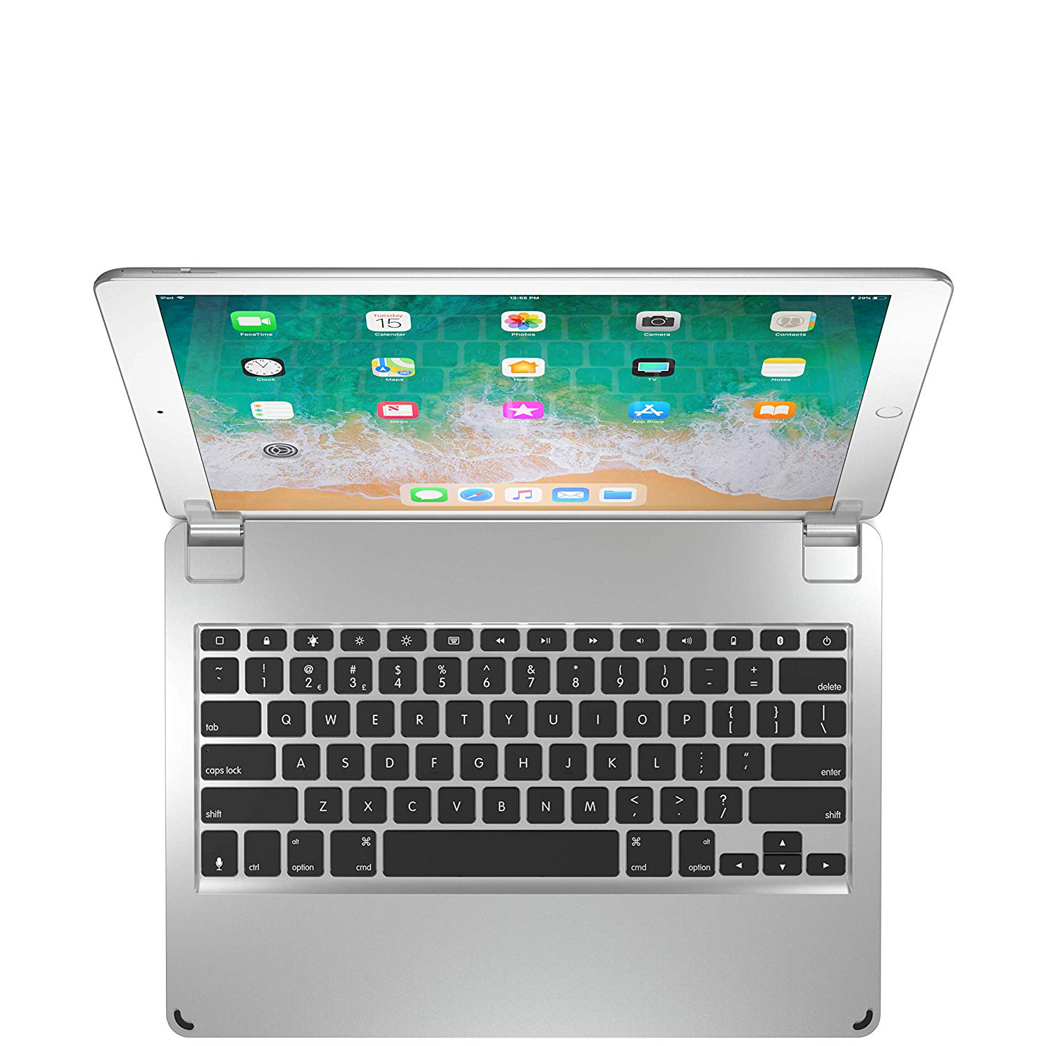 Brydge 12.9" Bluetooth Keyboard for iPad Pro 12.9", Silver Walmart