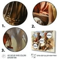 thumbnail image 3 of Designart "Drums Rhythmic in Africa I" African Floater Framed Canvas Print, 3 of 7
