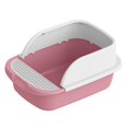 thumbnail image 5 of Cat with Scooper Potty Toilet Pet Litter Tray for Medium Large Cats Pink, 5 of 8