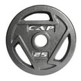 thumbnail image 1 of CAP Barbell 2-Inch Olympic Cast Iron Grip Weight Plate, Single, 25 lb, 1 of 3