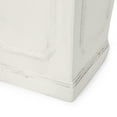 thumbnail image 5 of Wilbert Cast Stone Outdoor Small Cast Stone Tapered Planter, Antique White, 5 of 6