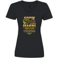 thumbnail image 3 of Inktastic Mardi Gras Wishes Cajun Kisses Women's V-Neck T-Shirt, 3 of 5