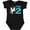 AB-Black, variant on I'm Two- Unicorn Second Birthday Boys or Girls Baby Bodysuit