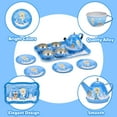thumbnail image 6 of Amplov 52-Piece Princess Pretend Play Tea Party Set for Girls Ages 3–5, Kids Role Play Kitchen Toy Set with Teapot, Cups & Accessories, Imaginative Play Gift for Toddlers, 6 of 9