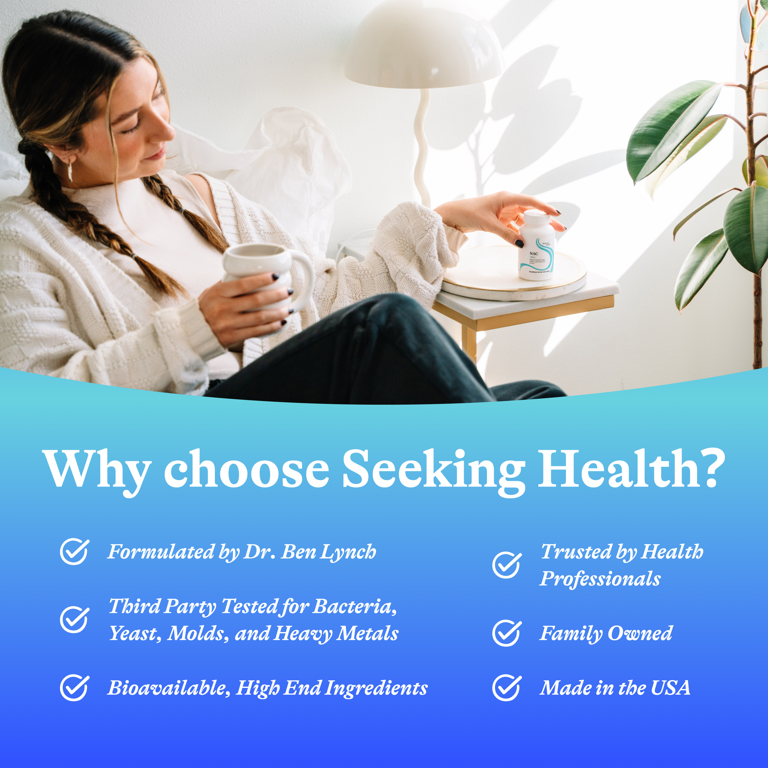 Seeking Health NAC, 500 mg, 90 Vegetarian Capsules
