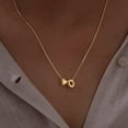 thumbnail image 7 of Initial Heart Necklace for Women 14K Gold Plated A-Z Letter Necklace Dainty Bubble Heart Pendant Tiny Initial Necklaces for Women Teen Trendy Jewelry Gifts, 7 of 7