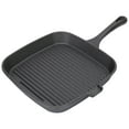 thumbnail image 3 of Grill Pan, Square Grill Pan And Large Capacity Grilling Pan, Nonstick Design Heat  Handle Fast Heat Conduction Iron Stripe Frying Steak Skillet For Home Kitchen Cooking, Pizza,, 3 of 8
