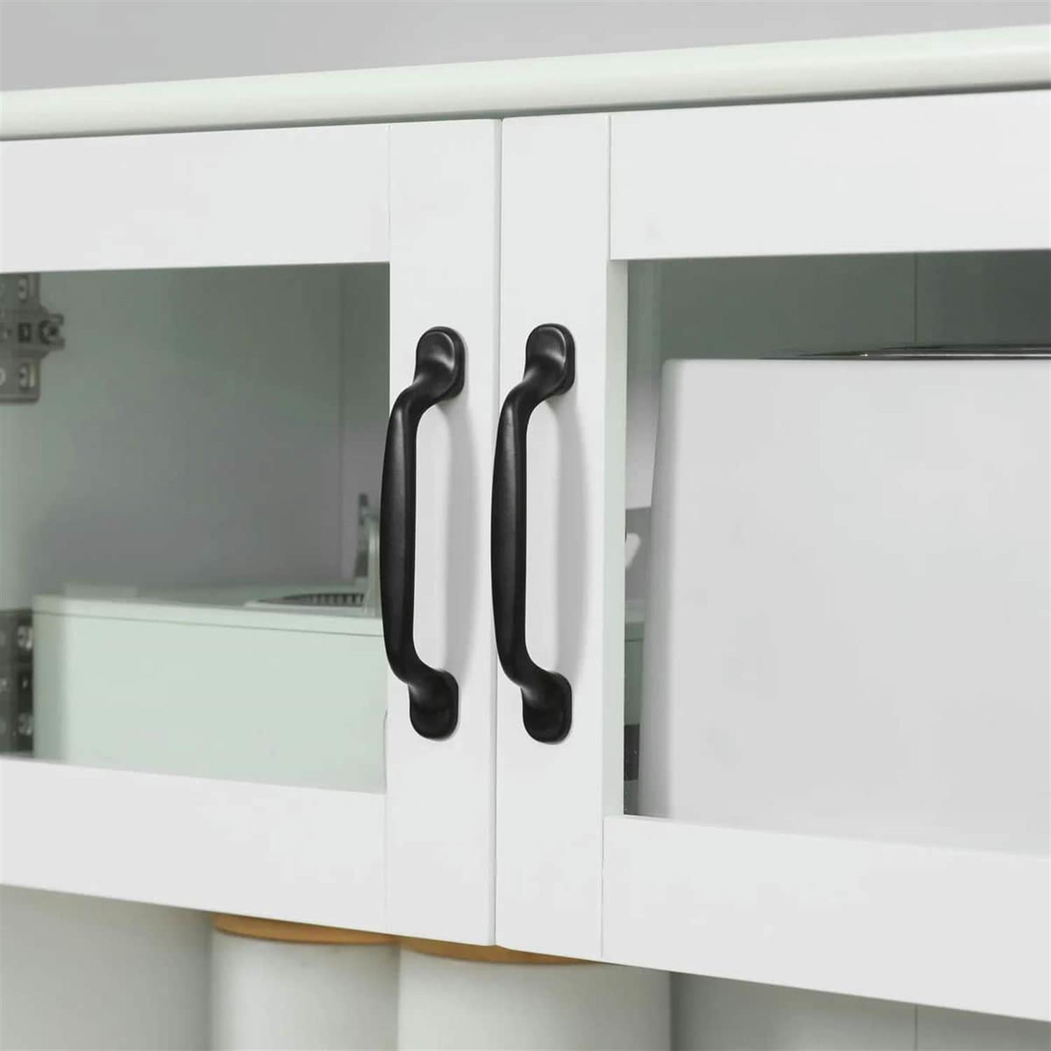 Demi Bonn 4-Door Kitchen Pantry Cabinet with Hutch, 63.5" Coffee Bar, Spacious Storage for Dining Rooms, Easy Assembly, White