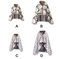 thumbnail image 3 of Cateissary Elegante chal británico para mujer: chal de aplicación amplia estampado detallado con costuras finas informal Decoración del hogar Rejilla gris y blanca 100*140cm, 3 of 6