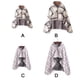 thumbnail image 5 of Injueey Mantón dividido de invierno de estilo británico para mujer - Cuadros de cobertura amplia con patrón delicado artesanal exquisito Decoración del hogar Rejilla gris y blanca 100*140cm, 5 of 6