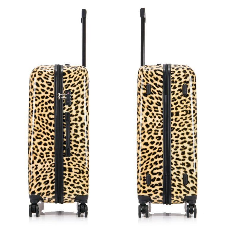 InUSA Print 3-Piece Hardside Luggage Sets with Spinner Wheels