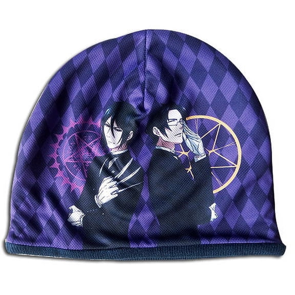 Beanie Cap - Black Butler 2 - Sebastian & Claude Sublimation New ge88104