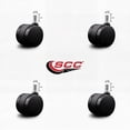 thumbnail image 2 of 2 Inch Office Chair Casters Nylon Twin Wheel 7/16” Grip Ring Stem Set of 4 SCC, 2 of 2