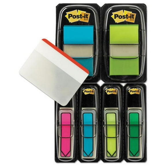 Page Flag Value Pack, Assorted, 96 1/2" Arrow, 100 1" Flags, 12 2" Filing Tabs | Bundle of 2 Packs