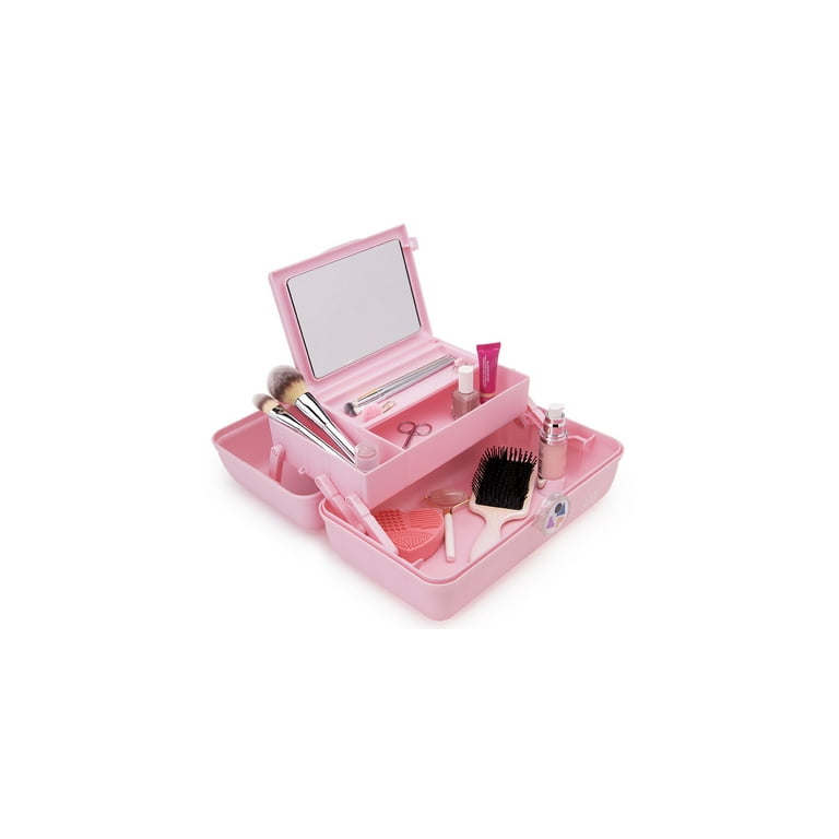 Caboodles On-The-Go Girl Fun Beauty Makeup Case, Silver