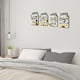 thumbnail image 4 of Lieonvis Juego de 4 Tarros de Cocina Wall Decor Mason de Madera Rústica para el Hogar Decor Cocina Campestre Decor Decoraciones Rústicas de Granja Tarro Mason Placa Colgante Wall, 6 x 4 Pulgadas (Girasol), 4 of 9