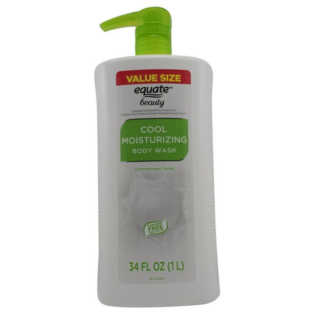 Equate Beauty Cool Moisture Body Wash, 34 fl oz