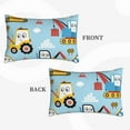 thumbnail image 4 of Balery Building Truck Pillow Covers,Bed Pilowcases,Reversible Plush Throw Pillow Covers End Pillow Encasement,Pillow Case - 14"X20", 4 of 9