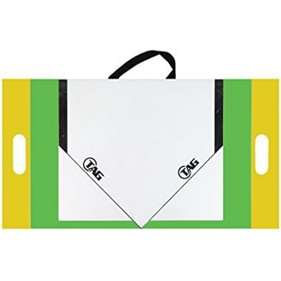 Extended Strike Zone Home Plate, Colored Home Plate for Pitchers, Catchers and Umpires, Baseball and Softball Training Plate, 1 Count