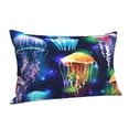 thumbnail image 2 of Kll Transparent Jellyfishes Pillow Covers Envelope Closure,Super Soft And Cozy Fuzzy Fleece Pillow Case Cover 16"X24", 2 of 9