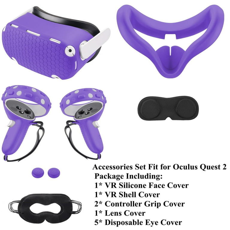 JMIANeodark Oculus Quest 2 Accessories: Silicone Cover, Lens