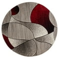 thumbnail image 2 of MDA Home Rhodes Gray/Multi-Color Polypropylene Area Rug - 7'11" Round, 2 of 5