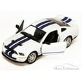 thumbnail image 2 of 2007 Shelby GT500, White - Kinsmart 5310D - 1/38 scale Diecast Model Toy Car (Brand New, but NOT IN BOX), 2 of 2